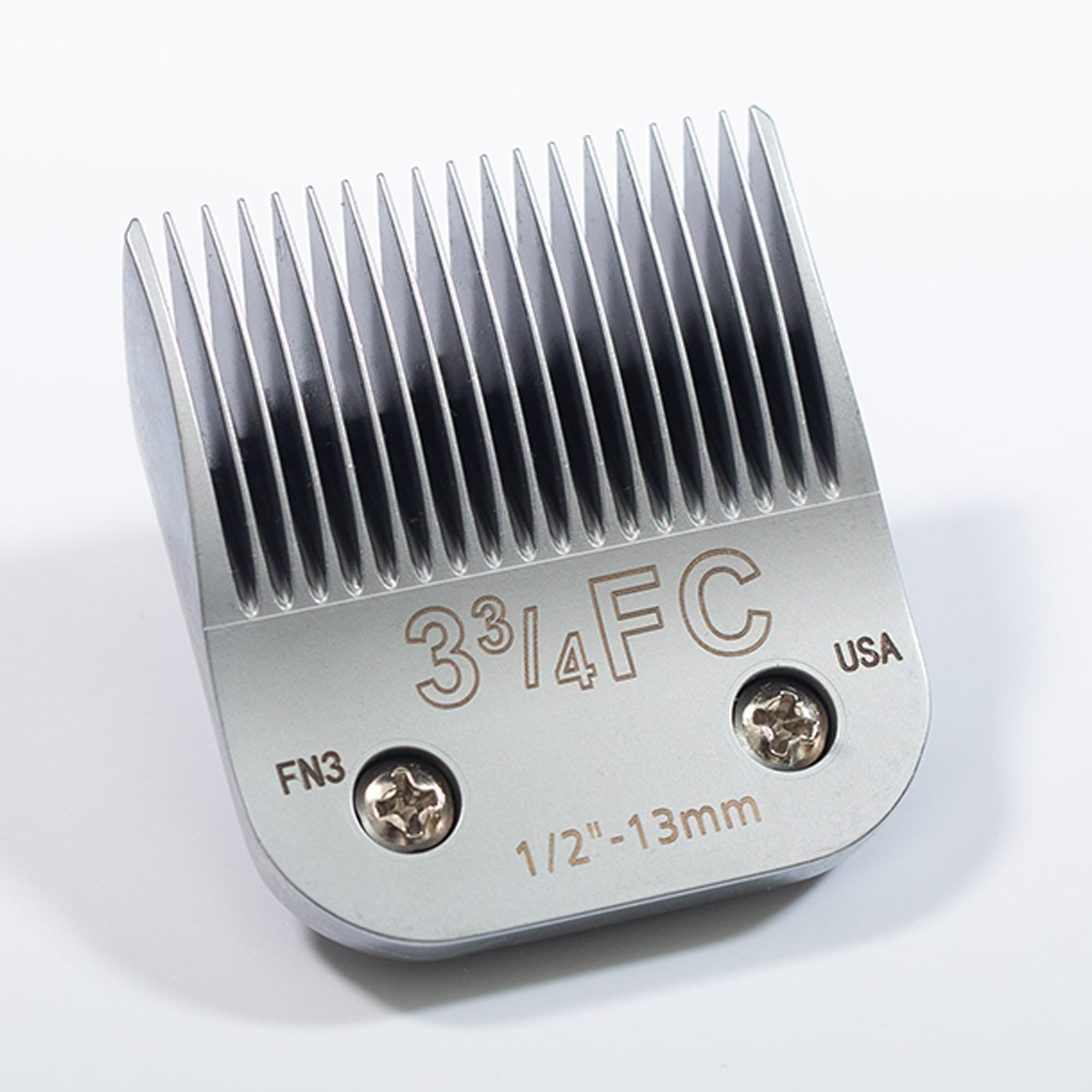 3FC Detachable Professional Dog Clipper Blades, 3 3/4FC Cutting Length 13mm 1/2” Dog Grooming Clippers Blade Compatible with Andis Oster Wahl Conair A5 Model Series, Sharp, Hardness