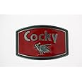Cocky Pewter Finish Metal Belt Buckle