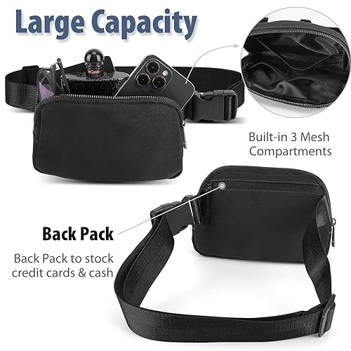 Belt Bag for Women and Men Fanny Pack Waist Bags with Adjustable