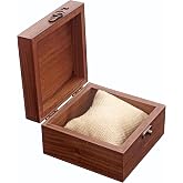 LONMAIX Walnut Color Watch Box Jewelry Box, Handcrafted for Keepsakes, Father's Day, Mother's Day, Anniversaries, Christmas, Valentine's Day Box (Watch Box-11 * 11cm)