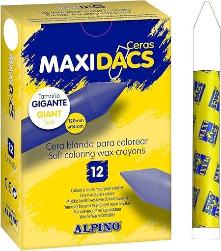 Ceras MaxiDacs. Caja x 12 (Blanco): Amazon.es: Hogar