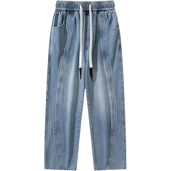 Jeans Baggy Barrel Unisexe - Coupe Ample Streetwear Y2K, Décontracté - Tissu Coton/polyester, 4 Poches