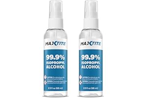 MaxTite 99.9% Isopropyl Alcohol - 2.3 fl oz Spray, 2 Pack - Made in The USA