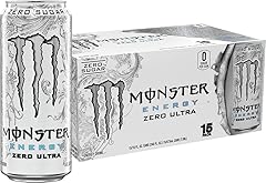 Monster Energy Zero Ultra - Bebida energética sin azúcar, 16 onzas líquidas (paquete de 15)