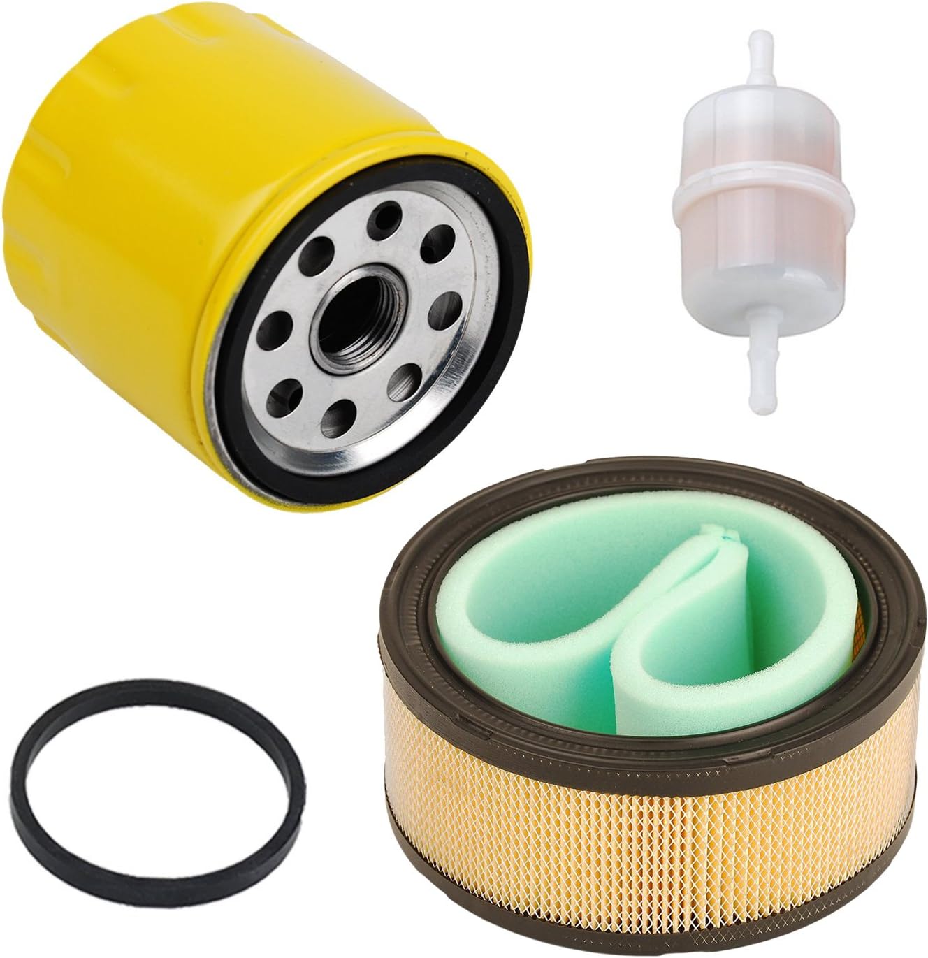 HIFROM 52 050 02-S Oil Filter Air Filter Cleaner with Pre Filter Replace Kohler 24-083-03-S 2408303 24-083-03-S1 Fit for CH18-CH25, CV18-CV25, CH730-CH740 and CV675-CV740 Lawn Mower