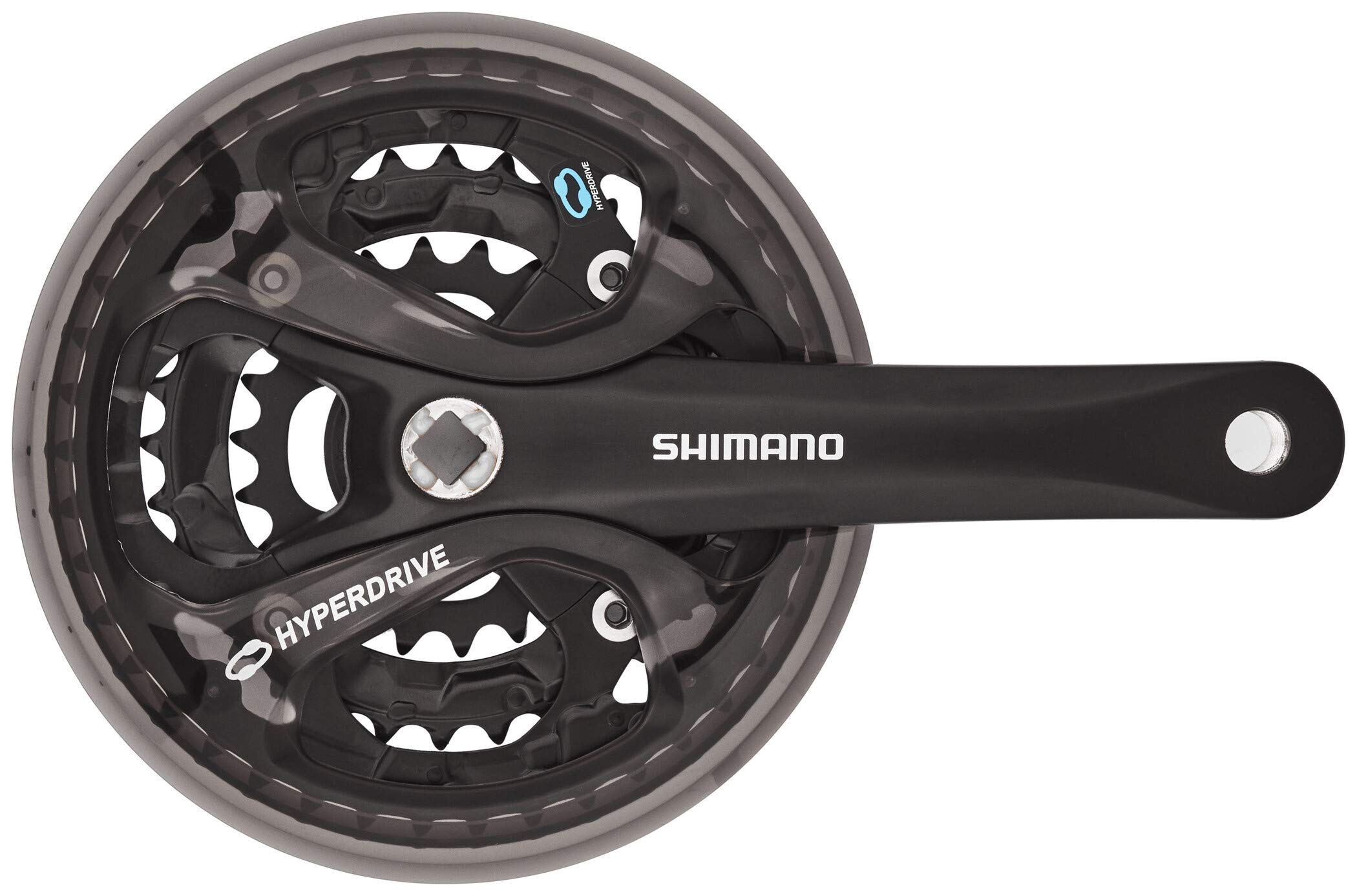 SHIMANO Unisex 4524667244295 FC-M361 ACERA 3x8V Crankset 22/32/44 Teeth X Crank:, Black, 70 Mm/42-32-22 Dents EU
