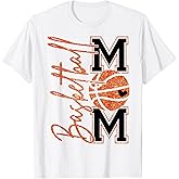 Retro Basketball Mom Mama Basketball Game Day Mother's Day T-Shirt