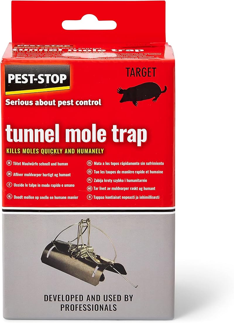 Pest-Stop Tunnel Mole Trap Traditional Barrel Dual Entry 30% Stronger