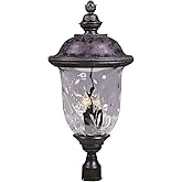 Maxim Carriage House DC-Three Light Outdoor Pole/Post Mount in Early American style-14 Inches Wide by 29 inches high