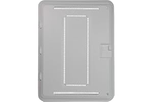 ON-Q Legrand - OnQ 20 Inch Media Enclosure, Wifi Electrical Box, Cable Management Box for Distribution of Networking Service, Recessed Media Box Lets Signal Through, White, ENP2050-NA