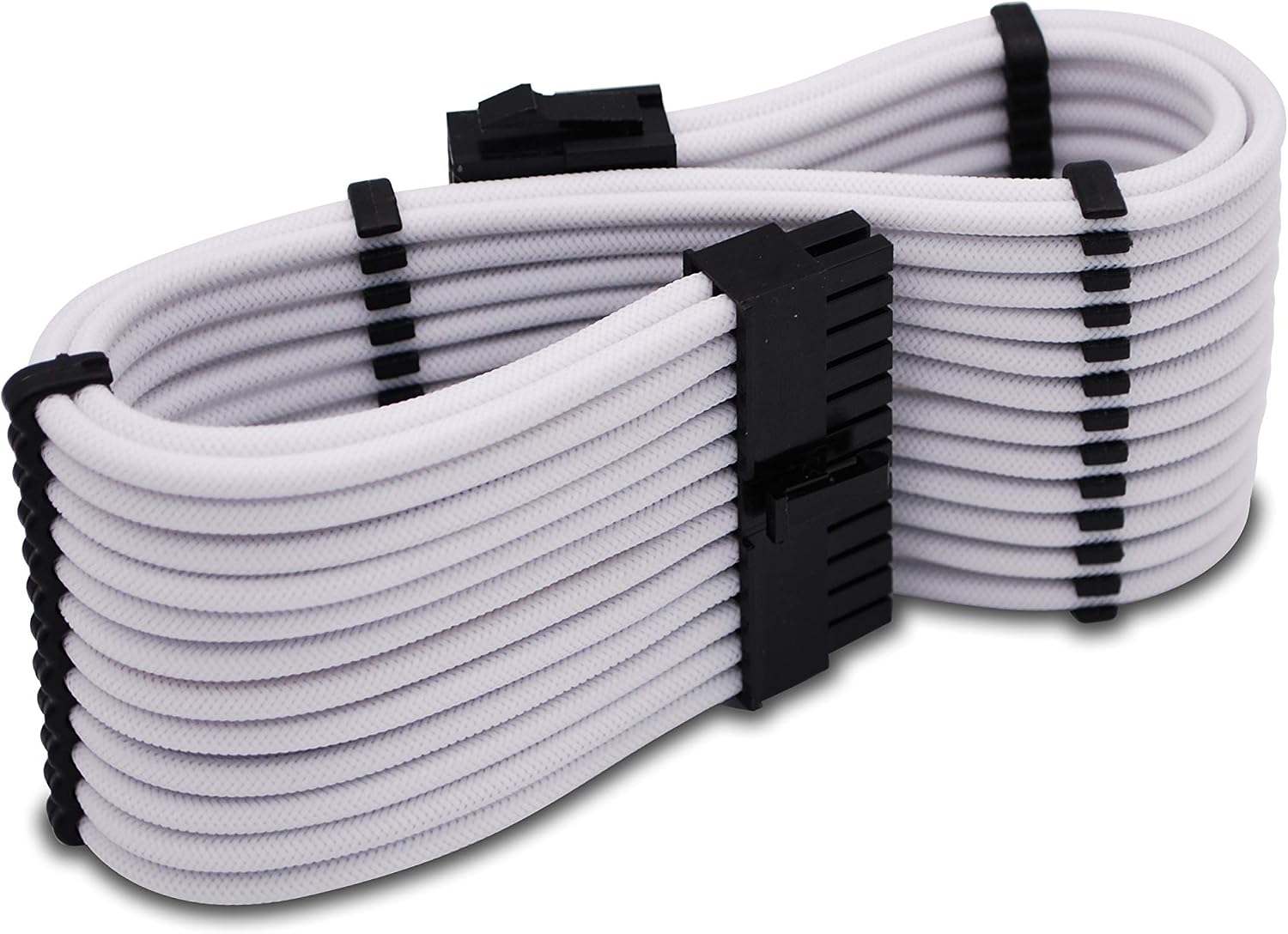 EZDIY-FAB PSU Cable Extension Sleeved Custom Mod GPU PC Power Supply Soft Nylon Braided with Comb Kit 24PIN/8PIN to 6+2Pin/ 8PIN to 4+4PIN-30CM 300MM - Image 5