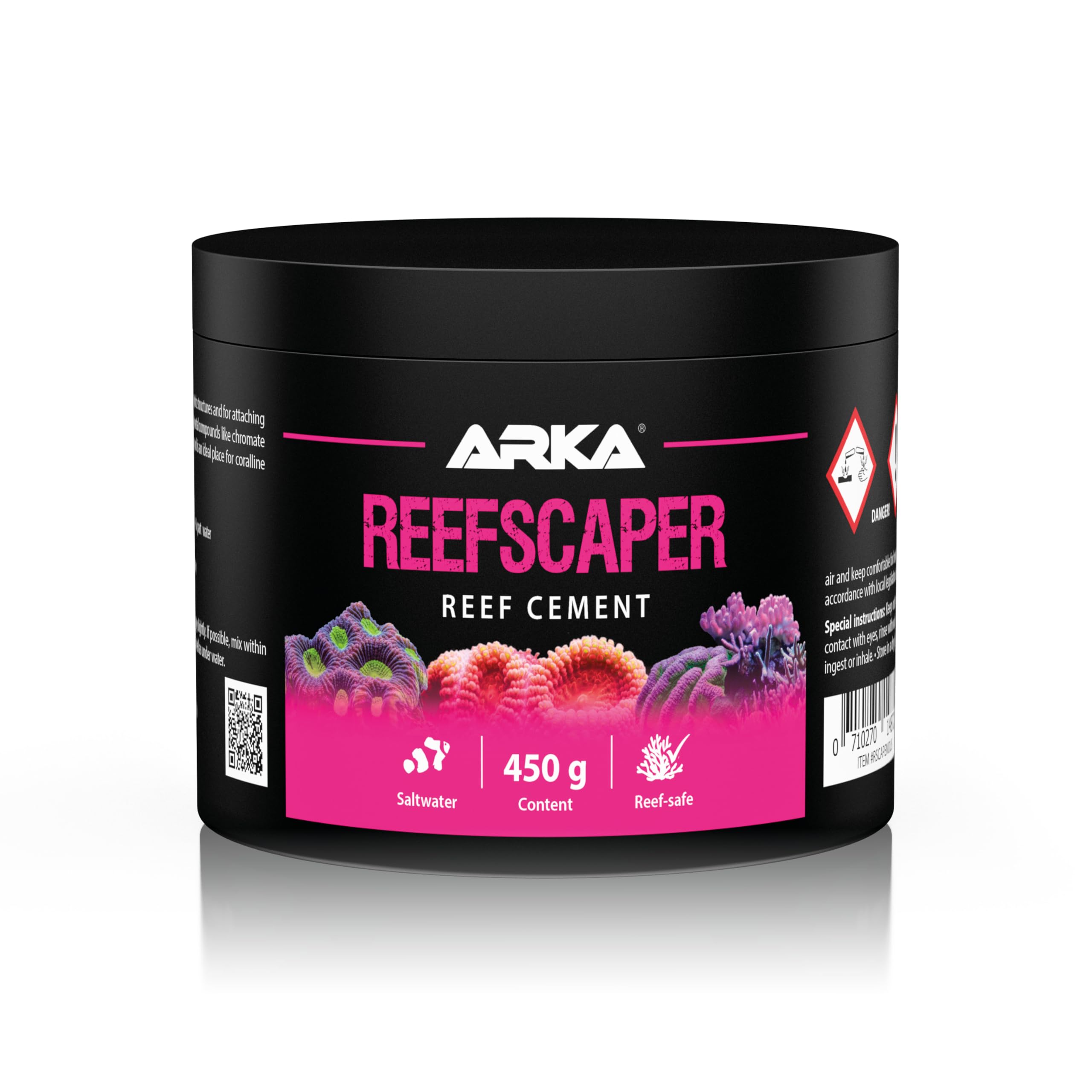 ARKA - Reefscaper - Reef & Coral Mortar, Easy and Safe to Use, for Any Sea Water Aquarium, 500 g
