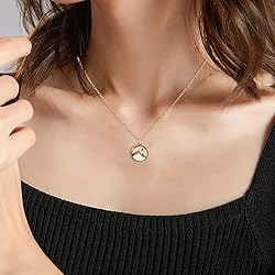 Mikovivi Faith Necklace for Women, Gold Mountain