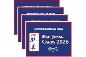 Nevfal Mah Jong 2026 Cards Office Revision Large Print American Mah Jong Card, 4 PCS