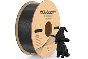 Aceaddity PLA+ Filament 1.75mm, Tougher and Stronger 3D Printer Filament, Dimensional Accuracy +/- 0.02mm, 1KG Spool(2.2lbs) 3D Printing Filament, 1KG Black