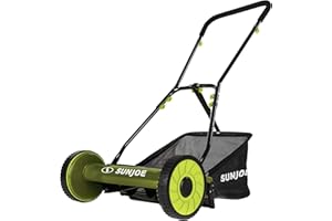 Sun Joe MJ500M Mow Joe 16-Inch Manual Reel Mower with Grass Catcher