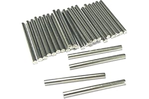 ZDingTech 25pcs 4mm x 40mm Dowel Pins Metal Dowel pins M4 4mm Shelf Pegs,Support Shelves,4mm x 40mm Metal Rod.Bearings Alloy 