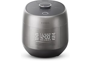 CUCKOO Twin Pressure Rice Cooker 6-Cup Uncooked / 12-Cup Cooked with Induction Heating Technology, Silent Pressure System, Op