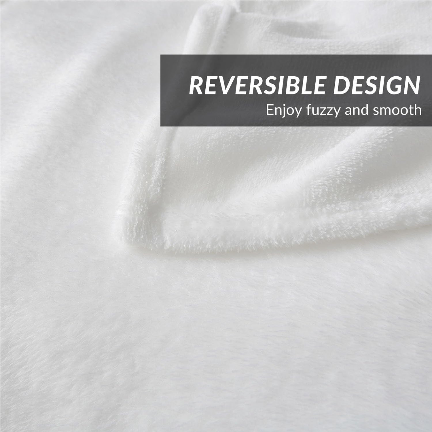 Bedsure Fleece Blanket Queen Size White Lightweight Super Soft Cozy Luxury Bed Blanket Microfiber: Home & Kitchen