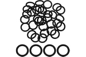 uxcell 50Pcs AS-208 O-Rings, Nitrile Rubber O-Rings 5/8" ID, 7/8" OD, 1/8" Width Round Sealing Gasket for Automotive Machine 