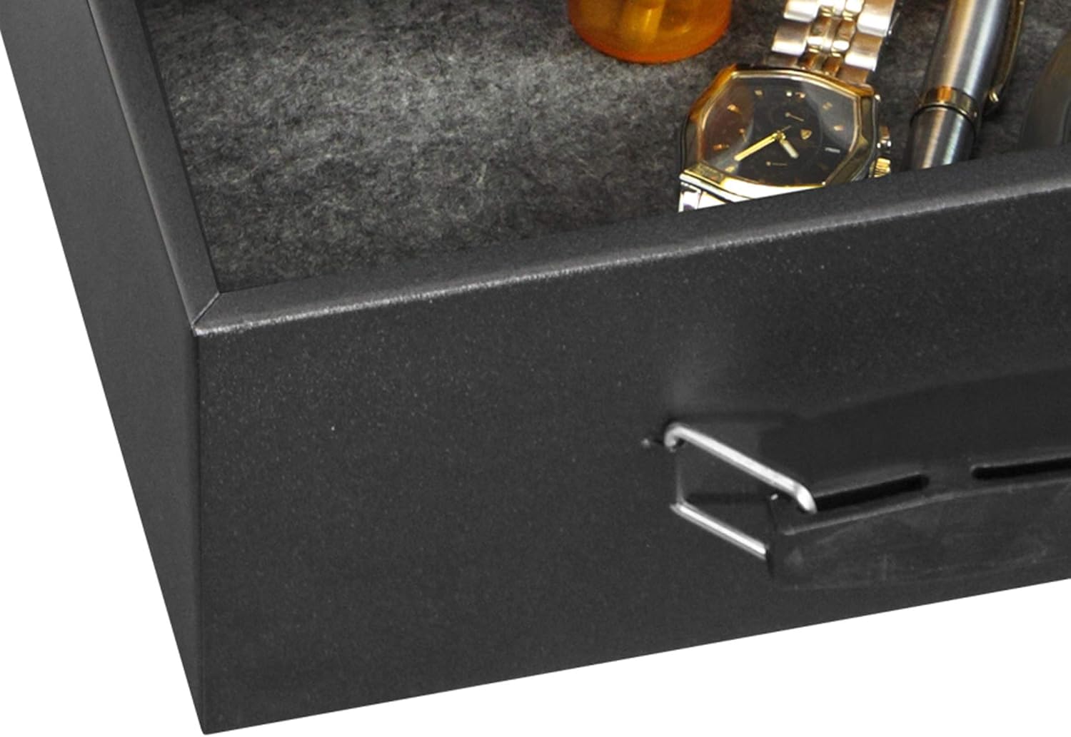 Honeywell Safes & Door Locks - 6104 Fire Resistant Steel Security Safe Box with Key Lock, 0.17-Cubic Feet, Black - Security Lock Boxes - 