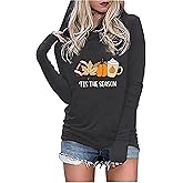 Live by The Sun Love by The Moon Hoodie Women's Sun and Moon Casual Long Sleeve Sweatshirt Round Neck Pullover Tops