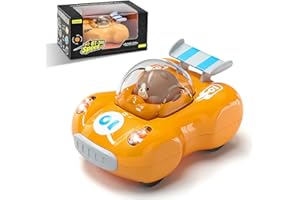 CDDZSW 1-3 Year Old Toy Trucks for Toddlers Birthday Gift Pull Back Car for 2 Years Old Boy Cars Friction Power Car Toys 12-18 Months Gifts for 1 2 3 Year Old Boy and Girls(Yellow)