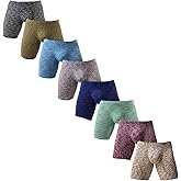 Men's No Ride Up Boxer Briefs Long Leg Underwear Low Rise Trunks with Pouch…