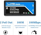 Revotech 2 Port PoE Extender IEEE 802.3af/at 100Mbps 100m 1 in 2 out view 2