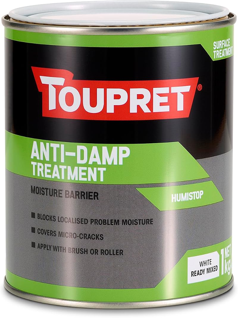 Toupret Anti-Damp Render 1kg - Waterproof Masonry Repair for Rising Damp