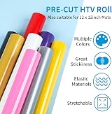 Prime Vinyl 12x4ft White HTV Vinyl for All Cutting Machines Iron On view 6