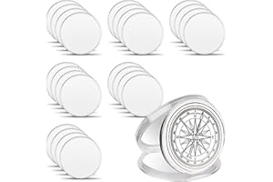 Ioffersuper 25Pcs 40mm Blank Challenge Coin Threaded Edged 40 mm with Acrylic Protection Box Hand Personalized DIY Craft Coin for DIY Crafts Birthday Travel Commemorative Collection