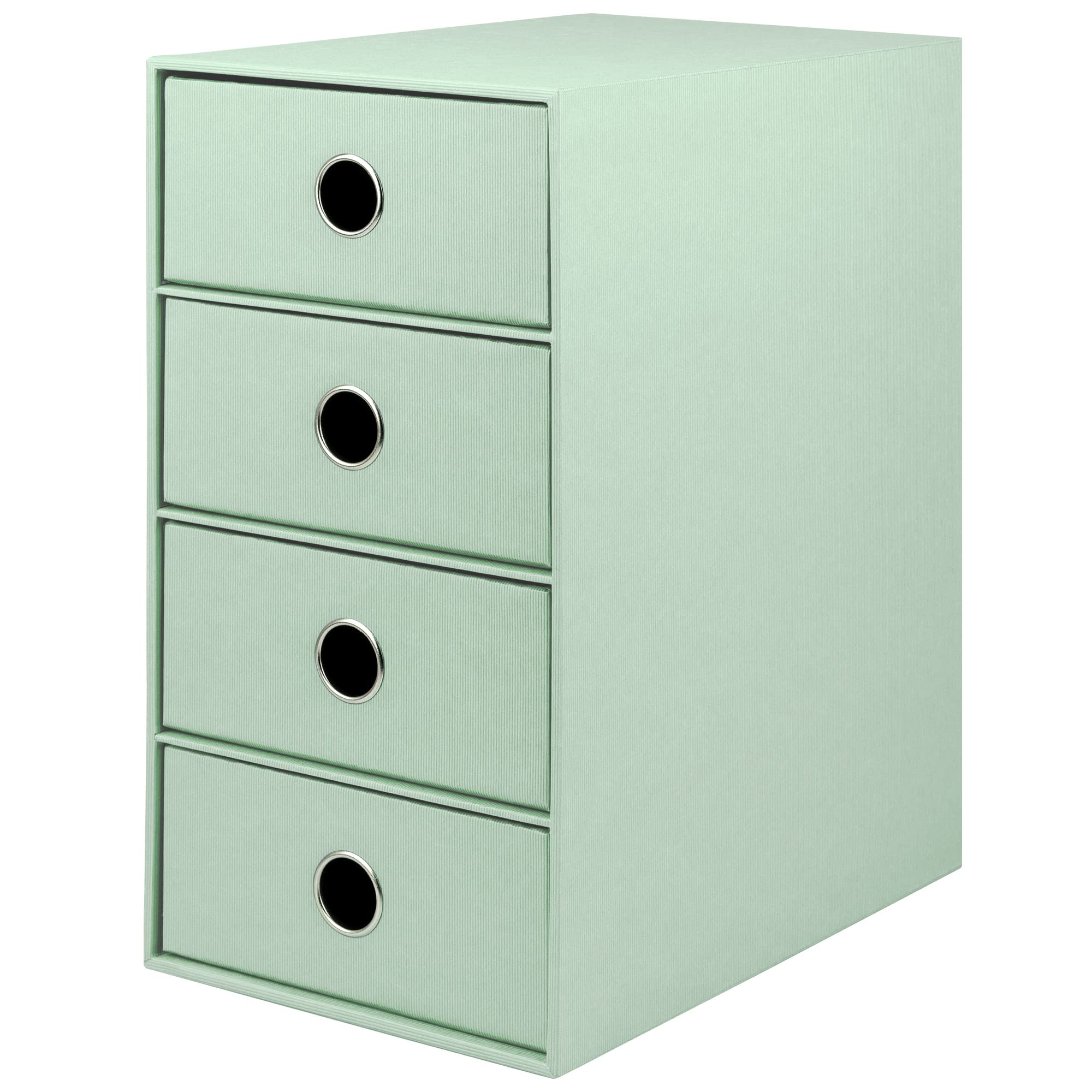 Rössler Papier 1524452654 - S.O.H.O. 4-ladenbak voor DIN A5, met grijpgat, mint, 250 x 175 x 320 mm, 1 stuk