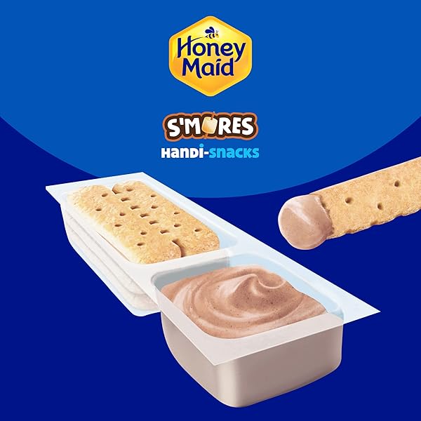 HANDI-SNACKS HONEY MAID GRAHAM CRACKER STICKS ‘N S’MORES-FLAVORED DIP SNACK PACKS, 10 SNACK PACKS