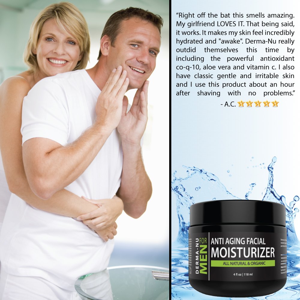 Mens Skin Care Set, Organic Skin Care for Men with Natural Face Wash, Body Wash, Exfoliating Face Scrub and Anti Aging Face Moisturizer, Our Mens Grooming Kit Refreshes Skin, Hydrates and Fights Acne : Beauty