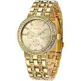 FANMIS Classics Business Analog Watches Big Face Luminous Waterproof Stainless Steel Watch Elegant Gift Watch for Men