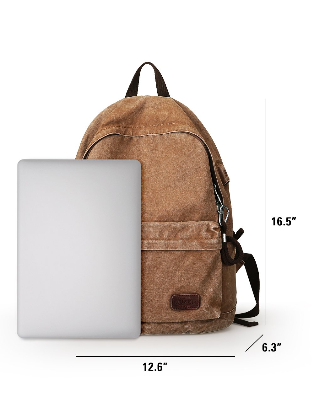 muzee canvas backpack