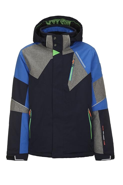Killtec Jungen Marshal Jr Skijacke / Funktionsjacke mit abzippbarer Kapuze und Schneefang