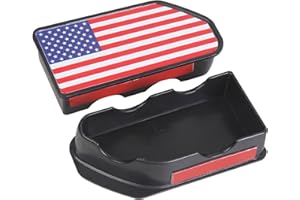 HQB-STAR Bed Rail Stake Pocket Covers for GMC Chevy Silverado 2019-2025 GMC Chevy Silverado Sierra 1500, 2020 2021 2022 2023 2024 2025 GMC Chevy Silverado Sierra 2500HD 3500HD (Red-Blue)