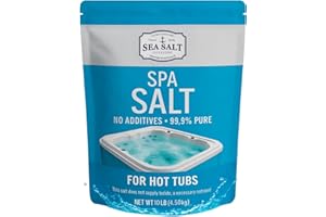 SEA SALT SUPERSTORE Hot Tub Spa Pool Salt for Salt Systems and Chlorine Generators Including Ace Freshwater, Hotspring, Jacuzzi, Caldera, Chloromatic - 10 Lbs/1000 Gallons