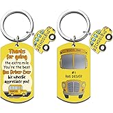 MOEXUKO Bus Driver Gifts School Bus Driver Appreciation Gifts Best School Buses Keychain Thank You Gift for Buses Drivers Birthday Thanksgiving Christmas Gift for Schoolbus Drivers Keyring