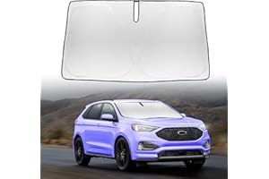 SLOGENTO Sun Shade Windshield Sunshade for Ford Edge 2015-2024 Windshield Cover for Edge 2023 2024 SUV Foldable Front Windows Shield Sun Visor Protector 240T Refleactive Car Interior Accessories