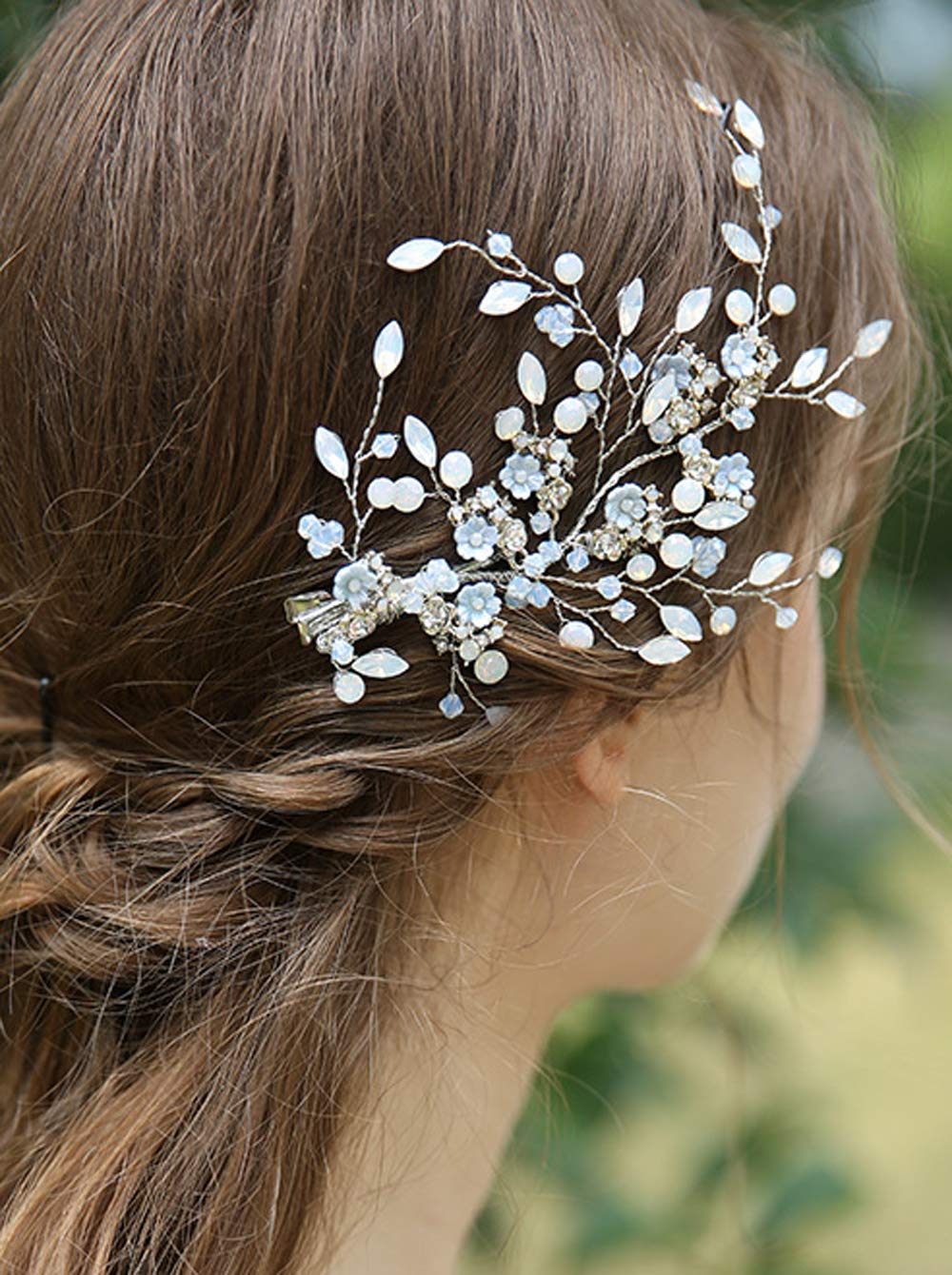 Accessories Blue Wedding Hair Comb Blue Crystal Hair Comb Blue