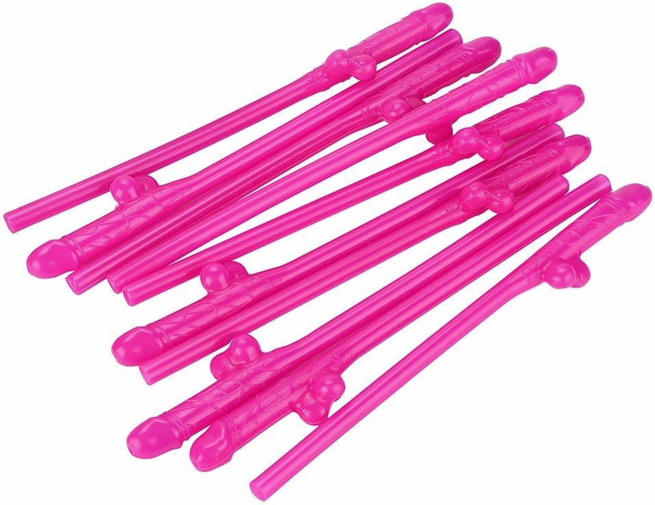 Watopi Fun Willy Straws, Crazy Party Straws Sipping, Skin Naked