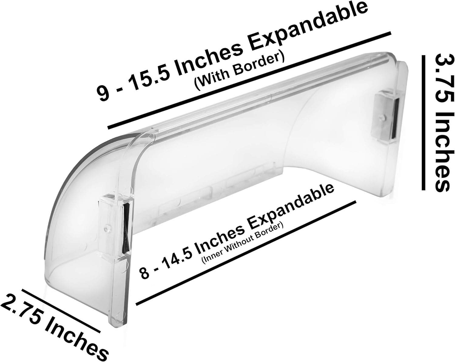 Home Intuition Adjustable Magnetic Heat and Air Deflector for Vents, Sidewall, and Ceiling Registers, 2 Pack - - 