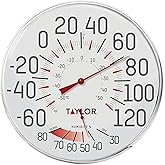Taylor Precision Products Humidiguide Dial Thermometer (12-Inch), White, One Size