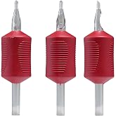 Element Tattoo Supply Diamond Tip Disposable Tattoo Tubes 1.25" Silicone Pro-Grip 20 Pack Lining Shading Needle Lock Tattoo Supply 11VT