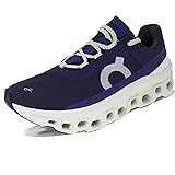 On Men's Cloudmonster Sneakers, Acai/Aloe, 10