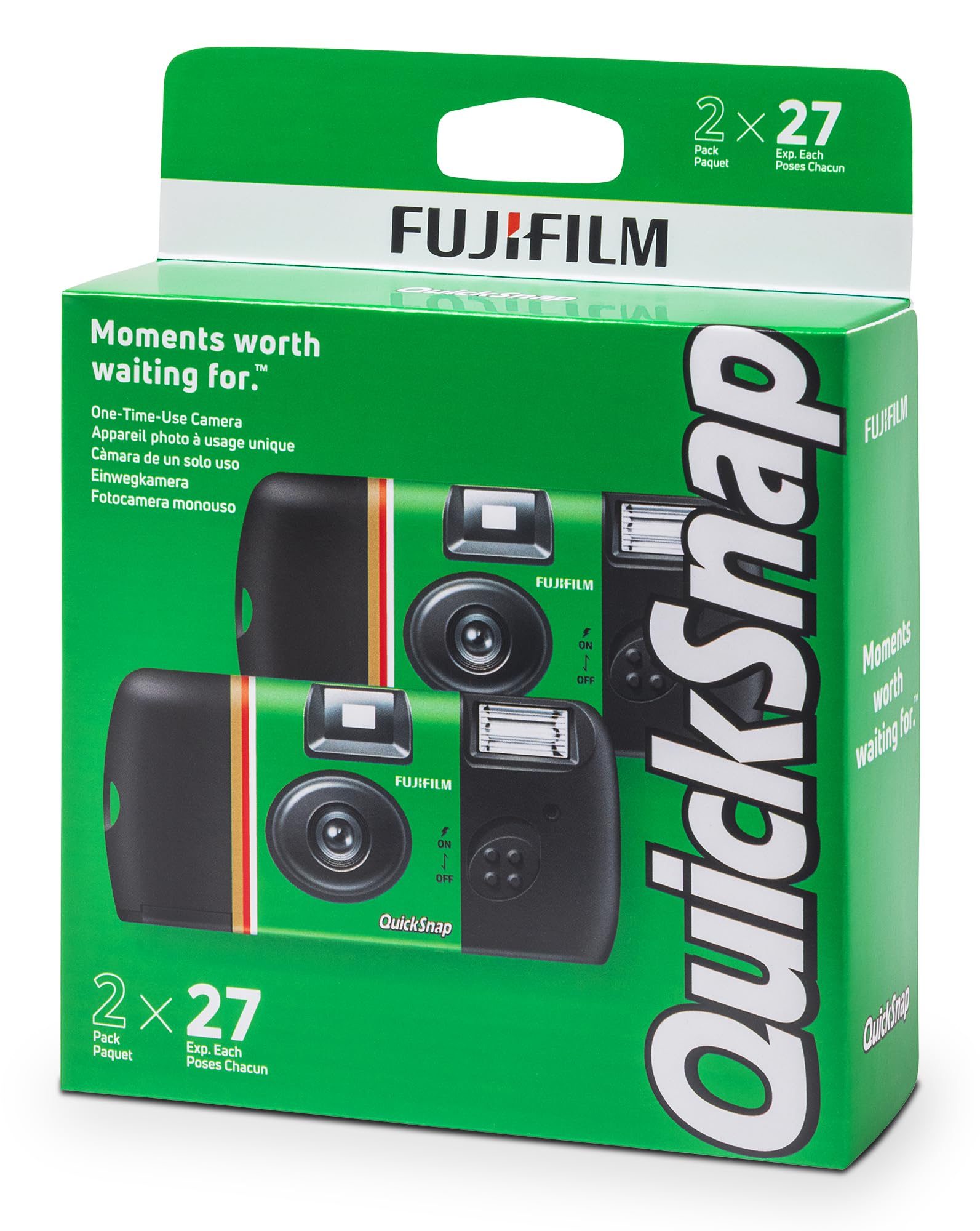 Fujifilm QuickSnap Flash 400 One-Time-Use Camera - 2 Pack