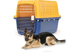 Pet-Express Pet Crate - Durable, Heavy Duty Dog Cat Kennel, Airline Approved Pet Carrier, Pet Palace Dog Kennel, Travel Dog and Cat Crate for Large Dogs Indoor or Outdoor, 7 Sizes